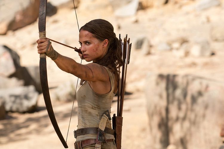 Alicia Vikander dalam Tomb Raider (2018)