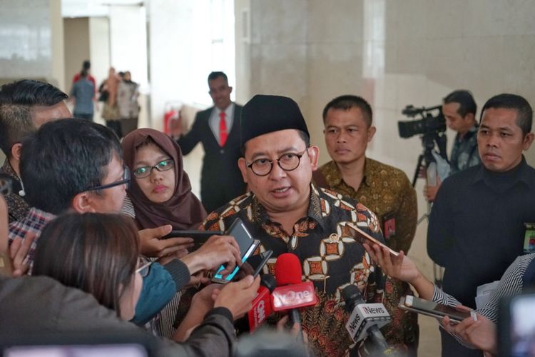 Wakil Ketua DPR Fadli Zon di Kompleks Parlemen, Senayan, Jakarta, Selasa (2/10/2018).