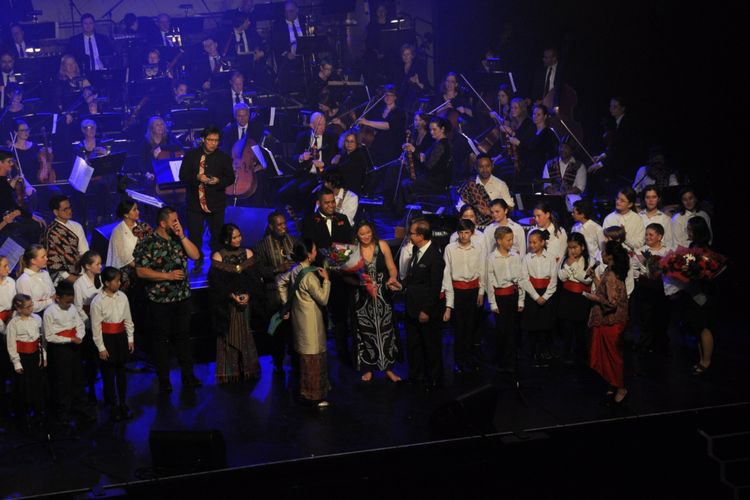 Symphony of Friendship yang digelar di Opera House Wellington, Jumat (9/11/2018) tadi malam.
