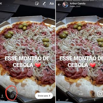 Screenshot tampilan cross-posting dari Instagram ke WhatsApp (kanan) yang tengah diujicoba dengan melibatkan segelintir pengguna di beberapa negara. 