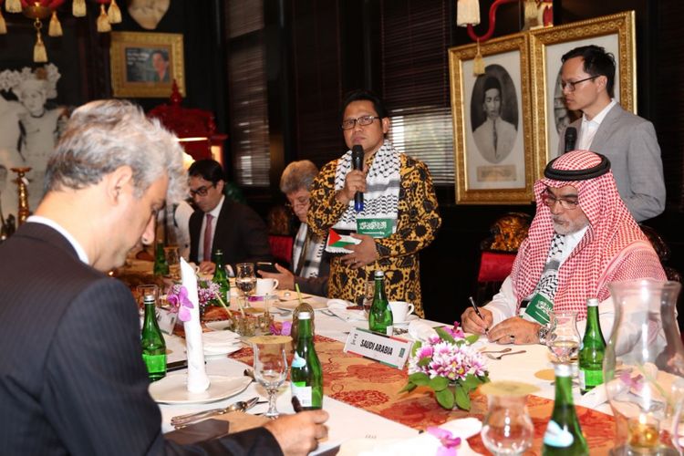 Ketua Umum PKB Muhaimin Iskandar menggelar pertemuan dengan dubes negara-negara Arab Saudi di Jakarta, Jumat (22/12/2017).