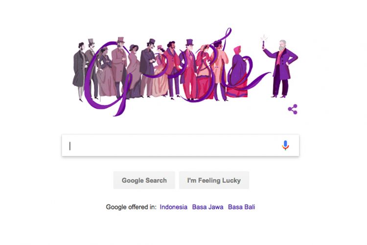 Google Doodle tanggal 12 Maret 2018 untuk mengenang Sir William Henry Perkin.