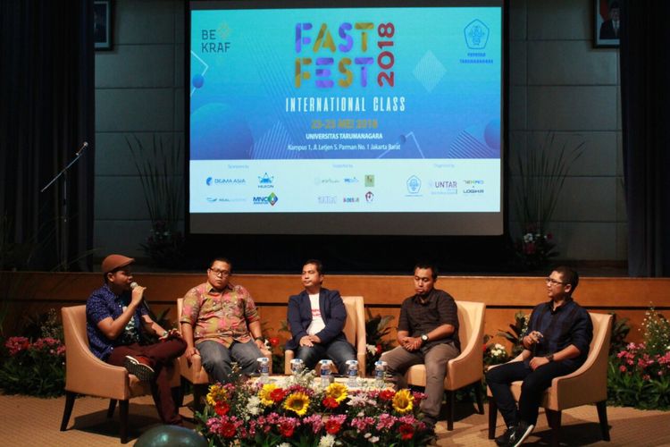 Diskusi film dalam ajang Fast Fest 2018 di Untar (23/5/2018)