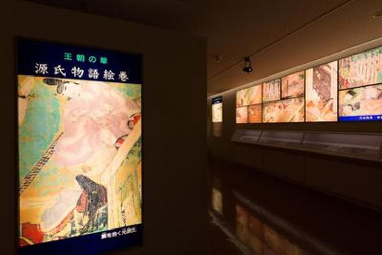 Meski jumlah hari pameran lukisan “The Tale of Genji” terbatas pada periode yang sangat singkat tahun ini, mari nikmati bersama-sama replika dan gambar video yang ditampilkan
