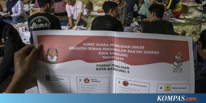 "Quick Count" Kompas Data Parpol: PDI-P, Gerindra, Golkar Berada di Urutan Teratas