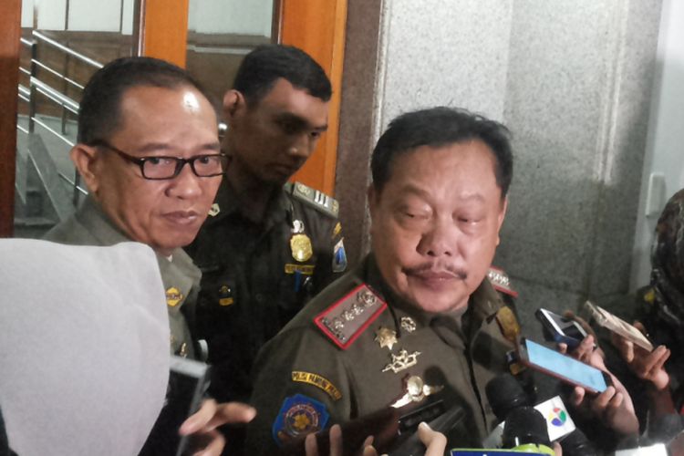 Wakil Ketua Satuan Polisi Pamong Praja DKI Jakarta Hidayatullah saat ditemui di Balai Kota, Kamis (26/10/2017).