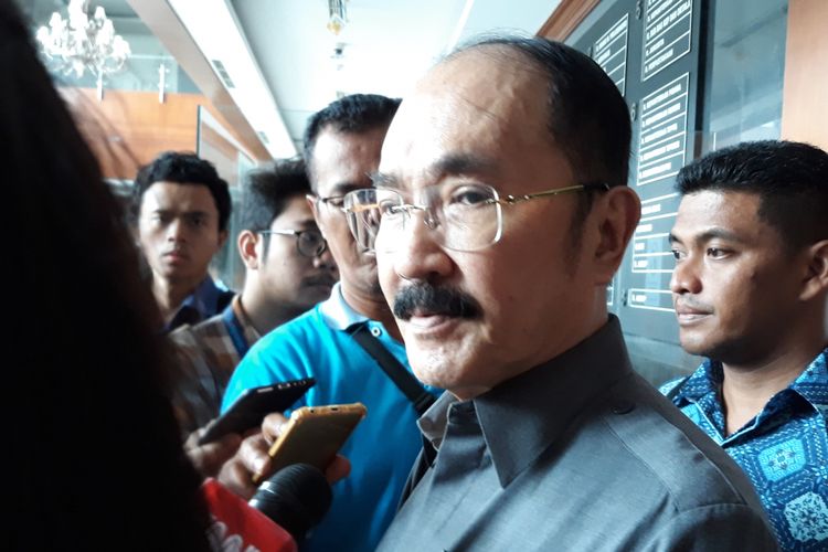 Fredrich Yunadi di Pengadilan Tipikor Jakarta, Jumat (4/5/2018).