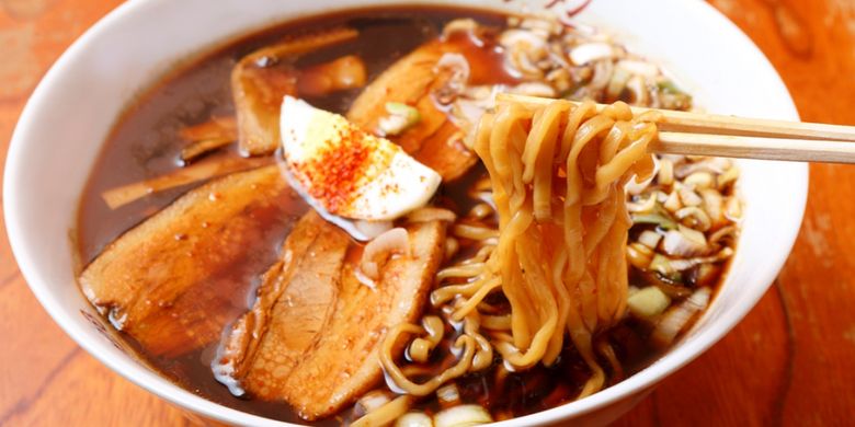  Shikkoku Ramen, ramen hitam di Ramen Kohei, Jepang