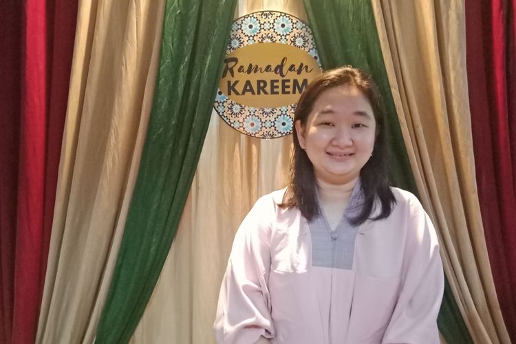 Head of Nutrifood Research Centre, Astri Kurniati pada sebuah sesi berbincang di kawasan Menteng, Jakarta Pusat, Senin (13/5/2019).