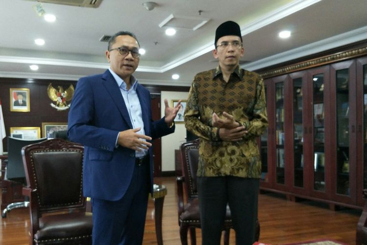 Gubernur NTB Zainul Majdi menemui Ketua MPR Zulkifli Hasan