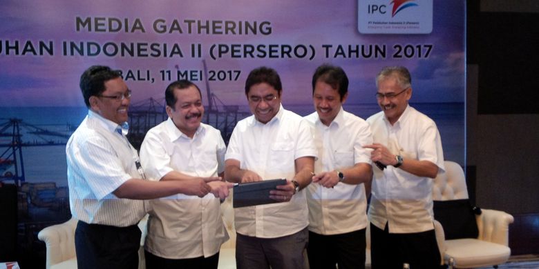 Jajaran Direksi Pelindo II, di Hotel Sofitel Nusa Dua Bali, Kamis (11/5/2017).