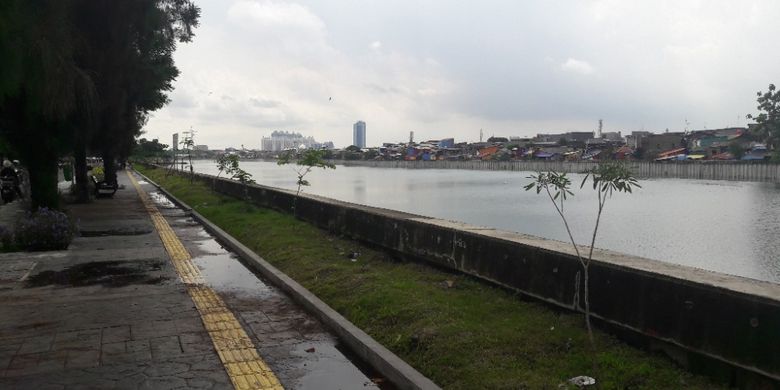 Suasana di Danau Sunter Barat, Jakarta Utara, pada Selasa (27/2/2018).