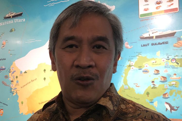 Sjarief Wijdaja dalam peluncuran bukunya yang berjudul Transformasi Budaya Maritim Berbasis Inovasi Teknologi, pada Rabu (3/7/2019)