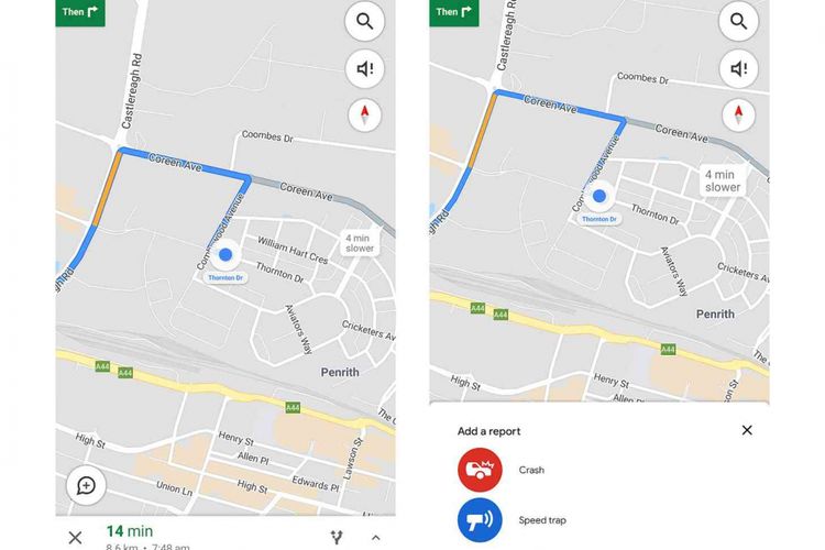 Fitur laporan di Google Maps