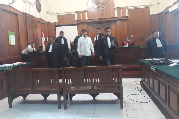 Sidang lanjutan kasus Vlog Idiot Ahmad Dhani di PN Surabaya, Selasa (2/4/2019)