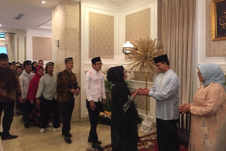 Gubernur DKI Jakarta, Anies Baswedan di Rumah Dinas, Jalan Suropati, Menteng, Jakarta Pusat, Rabu (5/6/2019).