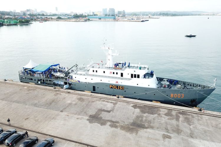 Memperkuat pengamanan pulau terdepan di Provinsi Kepulauan Riau (Kepri), Kepolisian Daerah Kepri mendapatkan BKO kapal tercanggih yang dimiliki Polri, yakni kapal KP Yudistira 8003.