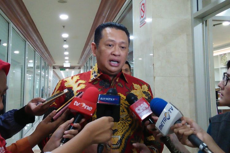 Ketua DPR RI, Bambang Soesatyo di Kompleks Parlemen, Senayan, Jakarta, Senin (17/6/2019).