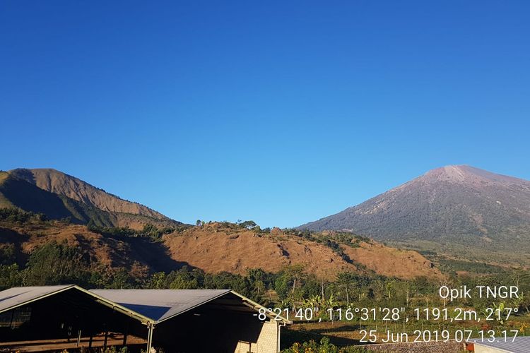 Kawasan Taman Nasional Gunung Rinjani, Selasa (25/6/2019).