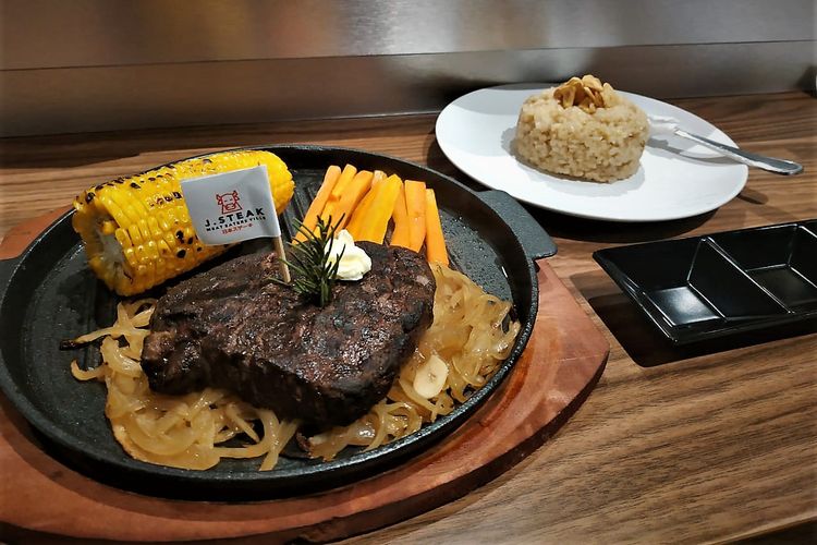 Salah satu menu di j Steak, Jakarta