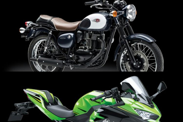 Dua sepeda motor sport 250cc milik Kawasaki, yakni W250 dan Ninja 250. Keduanya memiliki model yang berbeda. 