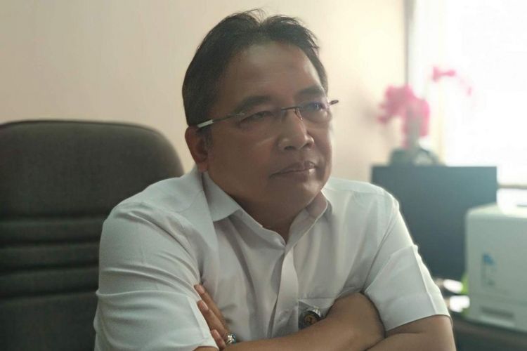Kepala Balai Besar Wilayah Sungai Ciliwung Cisadane (BBWSCC) Bambang Hidayah di kantornya, Jakarta Timur, Rabu (12/9/2018).