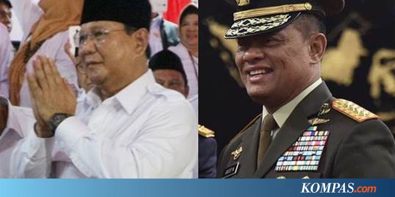 5 Calon Pendamping Prabowo Menurut Survei Polcomm Institute, Gatot Tertinggi