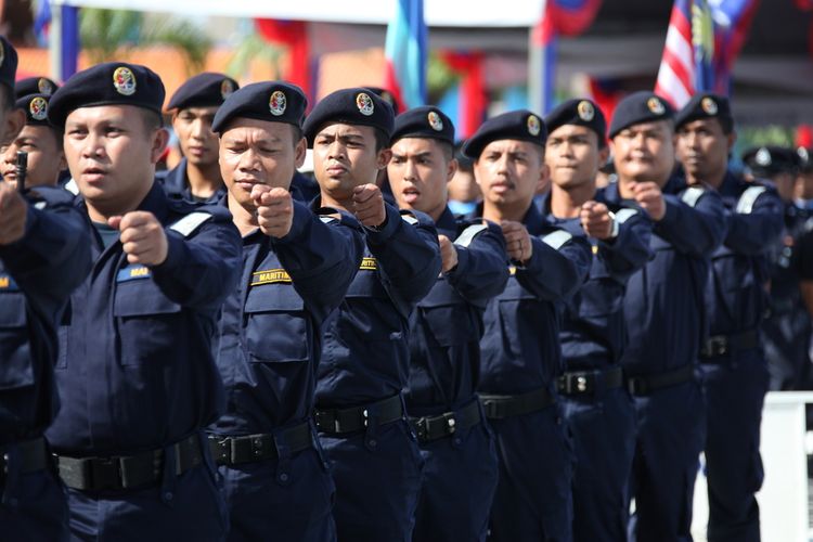 Ilustrasi anggota kepolisian Malaysia.