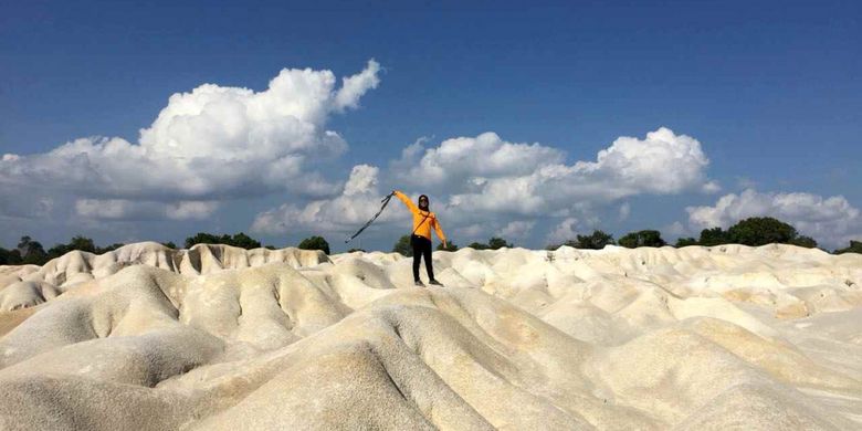 Gurun Telaga Biru di Desa Busung, Kabupaten Bintan, Kepulauan Riau, belum lama ini. 