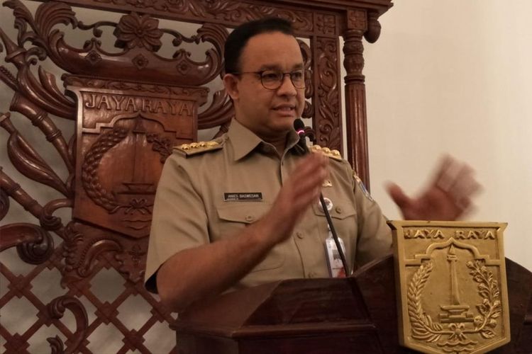 Gubernur DKI Jakarta Anies Baswedan di Balai Kota, Jakarta Pusat, Selasa (2/7/2019)