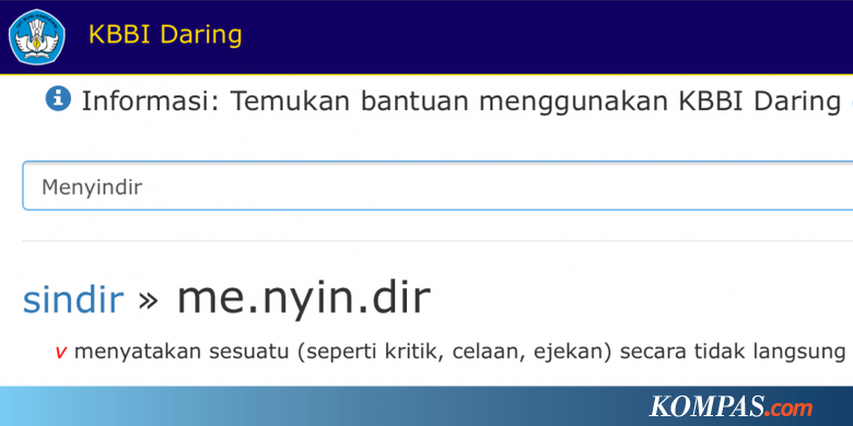 Menyindir Halaman All Kompas Com