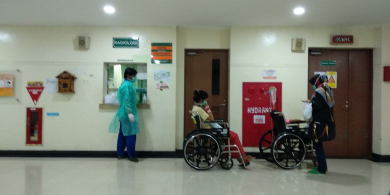 Kondisi RSPI Sulianti Saroso, Senin (11/12/2017). Rumah sakit ini menjadi rujukan perawatan pasien difteri yang saat ini berstatus Kejadian Luar Biasa