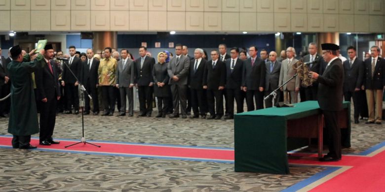 Acara Pelantikan dan Pengambilan Sumpah Pejabat Pimpinan Tinggi Utama di Lingkungan BPPT dilaksanakan pada Rabu (30/1/2019), di Auditorium BPPT, Gedung II BPPT, DKI Jakarta.