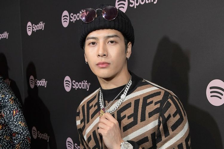 Member boyband GOT7 Jackson Wang menghadiri acara Spotify Best New Artist 2019 di Hammer Museum, Los Angeles, California, pada 7 Februari 2019. 