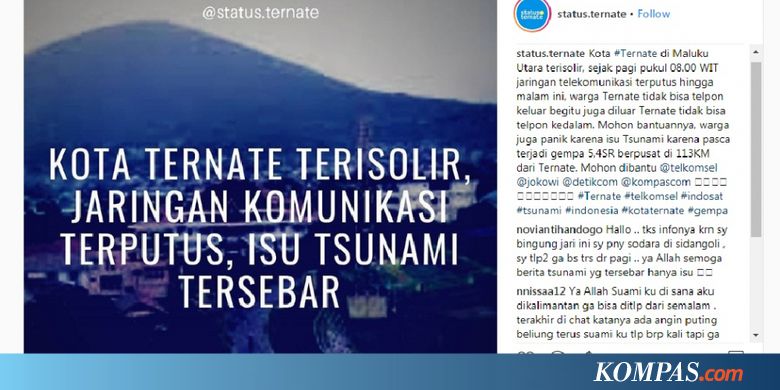 Jaringan Telkomsel di Ternate Belum Pulih, Di-Back Up Satelit