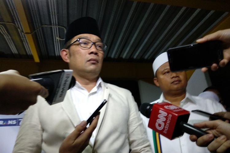 Ridwan Kamil - Uu Ruzhanul siap ikut debat pilgub Jabar 2018, Senin (14/5/2018)