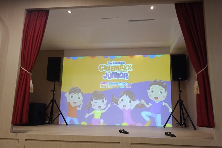 Performing Arts, salah satu fasilitas bermain anak di Cinemaxx Junior Pluit Village, Jakarta, Rabu (15/8/2018).