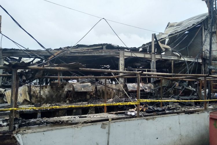 Lokasi Tersbakarnya Pasar Blok A, Kebayoran Baru, Jakarta Selatan, Rabu (6/3/2019)