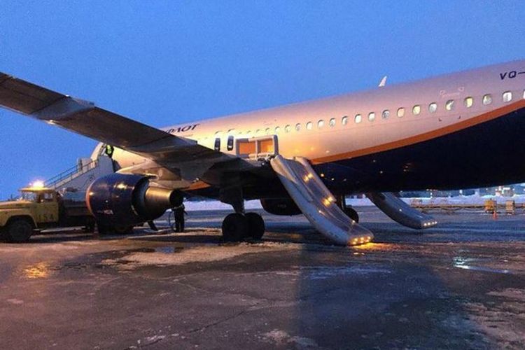 Inilah pesawat Airbus A320 milik maskapai penerbangan Aeroflot tempat insiden power bank meledak terjadi.