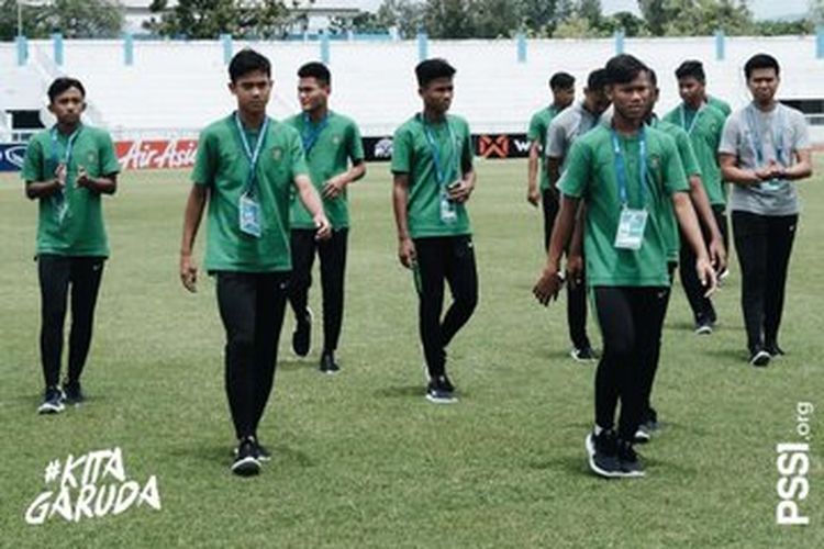 Timnas U-15 Indonesia berjuang di Piala AFF U-15 2019. 