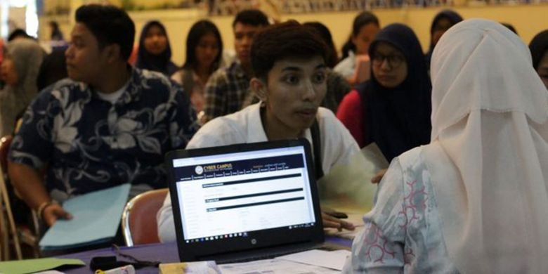 Registrasi calon mahasiswa baru Unair jalur mandiri.