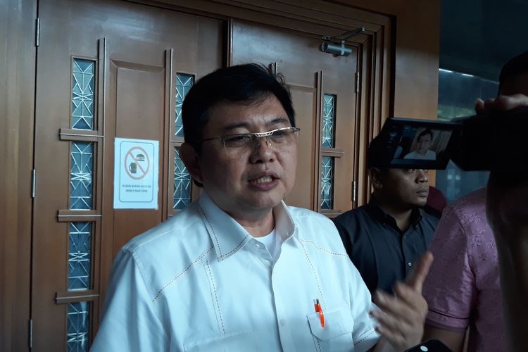 Terdakwa Lucas di Pengadilan Tipikor Jakarta, Kamis (24/1/2019).