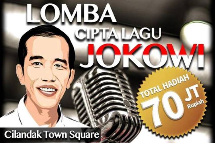  Lomba Lagu Jokowi terbuka untuk seluruh lapisan masyarakat dengan Total Hadiah 70 juta rupiah yang terbagi dalam beberapa kategori seperti lagu terbaik, penampilan terbaik, kostum terbaik.
