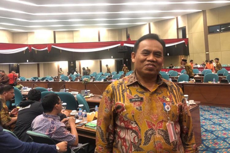 Sekretaris Daerah DKI Jakarta Saefullah saat rapat anggaran perubahan 2018 di Gedung DPRD DKI Jakarta, Jalan Kebon Sirih, Kamis (13/9/2018). 
