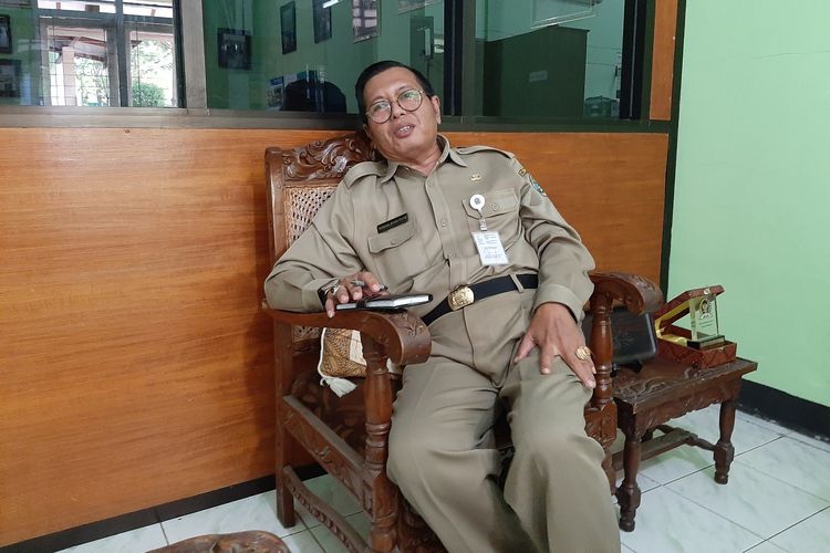 Kepala Dinas Pertanian dan Pangan Gunungkidul, Bambang Wisnu Broto di Kantonya Senin (10/6/2019)
