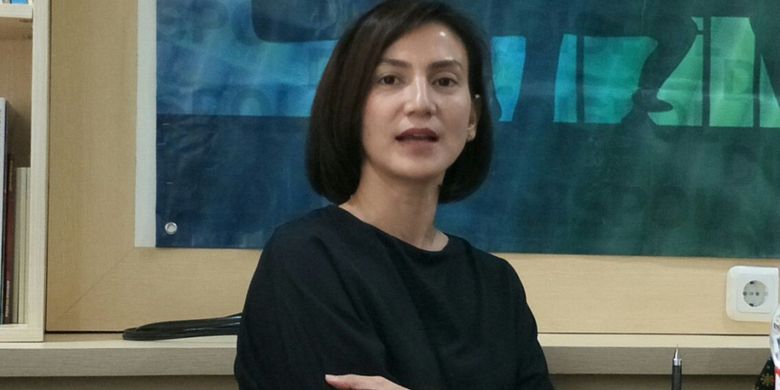 Ketua Garnita Malahayati Partai Nasdem DKI Jakarta, Wanda Hamidah ketika ditemui dalam diskusi yang digelar Vox Point Indonesia bertajuk Berebut Suara Milineal di Jakarta, Kamis (1/3/2018). 