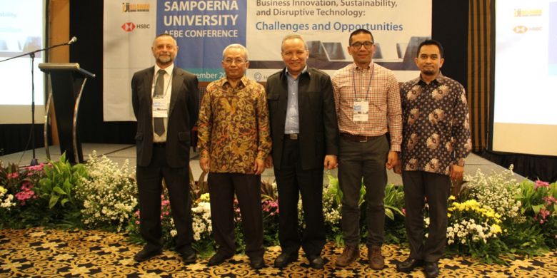 Sampoerna University (SU) dan Asian Forum on Business Education (AFBE) menggelar SU-AFBE Conference 2018 bertajuk ?Business Innovation, Sustainability, and Disruption Technology: Challenges and Opportunities?, di Jakarta (6-7/12/2018).