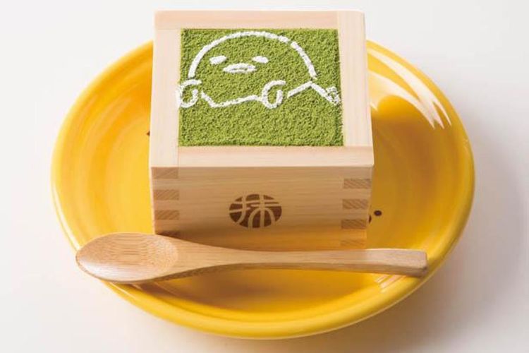 Menu Gudetama no Uji Matcha Tiramisu (594 yen)