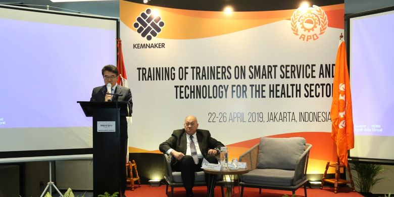 Jun Hoo Kim mengatakan tujuan pelaksanaan training ini diharapkan dapat meningkatkan wawasan para peserta training.