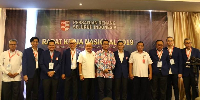 Pengurus Besar Persaturan Renang Seluruh Indonesia (PRSI) menggelar Rapat Kerja Nasional (Rakernas) 2019 di Hotel Atlet Century, Jakarta, 24 dan 25 Februari 2019. 
